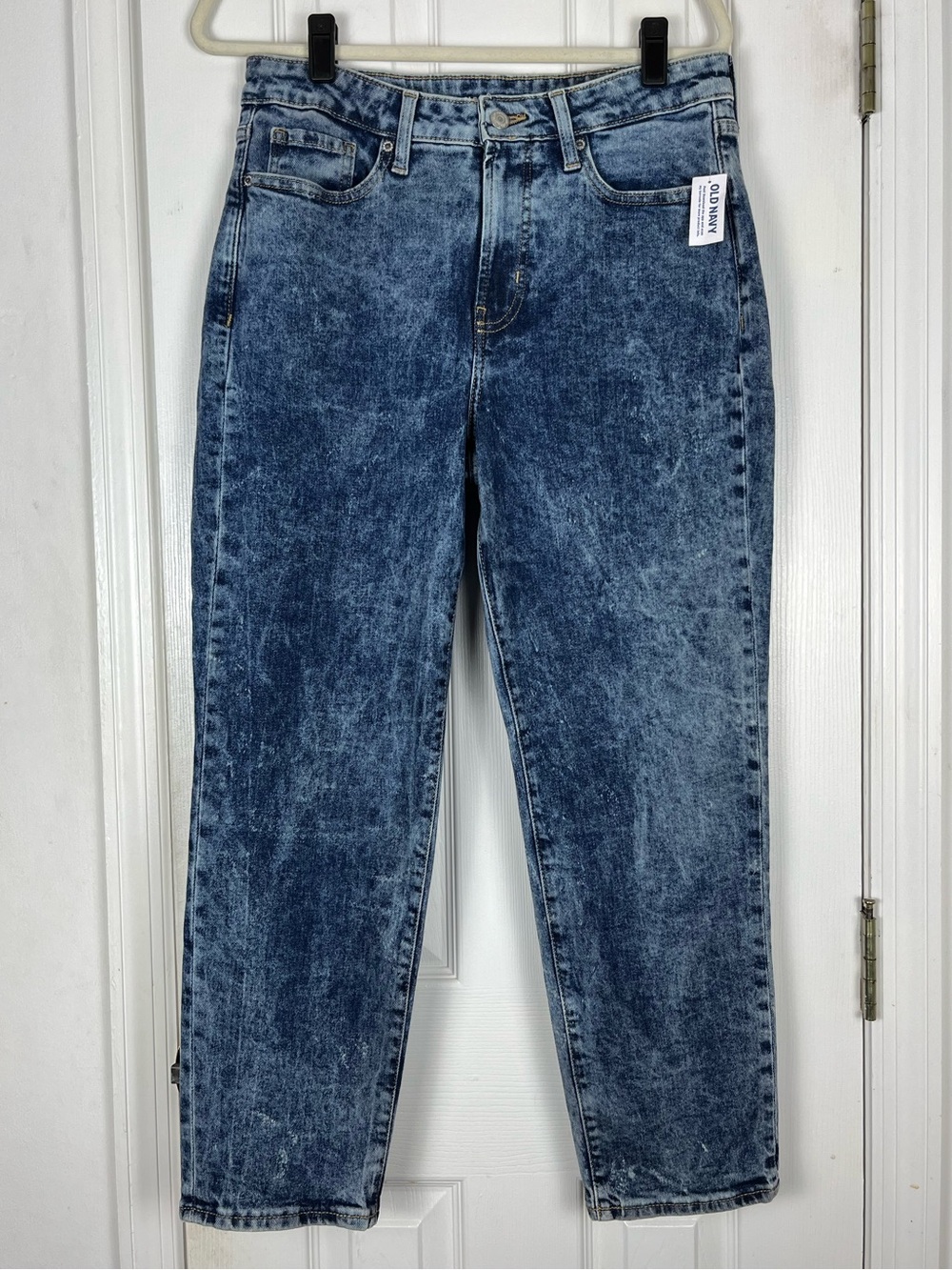 NWT Old Navy High Rise OG Straight Jeans Sz 10 Acid Wash